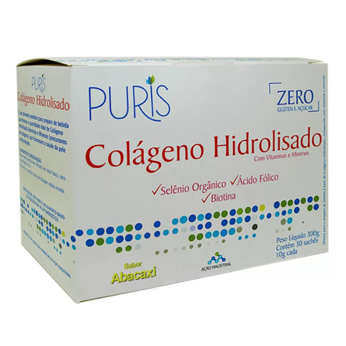 Colágeno Hidrolisado - Abacaxi - 300g - Puris